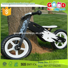 2015 New hot design black and white eva tire wholesale wooden bike